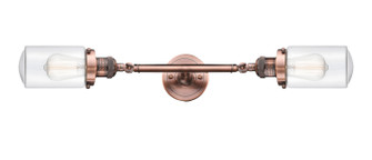 Franklin Restoration Two Light Bath Vanity in Antique Copper (405|208L-AC-G312)