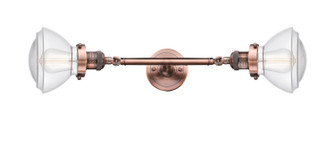 Franklin Restoration Two Light Bath Vanity in Antique Copper (405|208L-AC-G322)