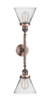 Franklin Restoration LED Bath Vanity in Antique Copper (405|208L-AC-G42-LED)
