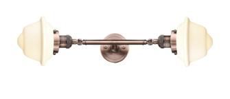 Franklin Restoration Two Light Bath Vanity in Antique Copper (405|208L-AC-G531)