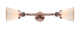 Franklin Restoration Two Light Bath Vanity in Antique Copper (405|208L-AC-G61)