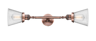 Franklin Restoration LED Bath Vanity in Antique Copper (405|208L-AC-G64-LED)