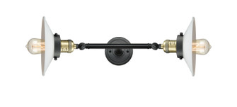 Franklin Restoration Two Light Bath Vanity in Black Antique Brass (405|208L-BAB-G1)