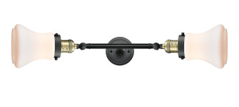 Franklin Restoration Two Light Bath Vanity in Black Antique Brass (405|208L-BAB-G191)