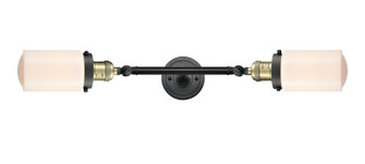 Franklin Restoration Two Light Bath Vanity in Black Antique Brass (405|208L-BAB-G311)