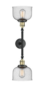 Franklin Restoration Two Light Bath Vanity in Black Antique Brass (405|208L-BAB-G74)