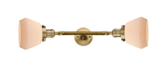 Franklin Restoration Two Light Bath Vanity in Brushed Brass (405|208L-BB-G171)