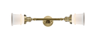 Franklin Restoration Two Light Bath Vanity in Brushed Brass (405|208L-BB-G181S)