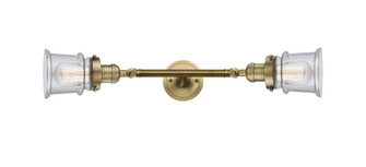 Franklin Restoration Two Light Bath Vanity in Brushed Brass (405|208L-BB-G184S)
