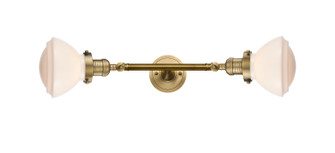 Franklin Restoration Two Light Bath Vanity in Brushed Brass (405|208L-BB-G321)