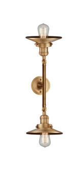 Franklin Restoration Two Light Bath Vanity in Brushed Brass (405|208L-BB-M4)