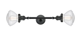 Franklin Restoration LED Bath Vanity in Matte Black (405|208L-BK-G324-LED)