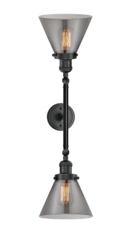 Franklin Restoration LED Bath Vanity in Matte Black (405|208L-BK-G43-LED)