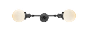 Franklin Restoration Two Light Bath Vanity in Oil Rubbed Bronze (405|208L-OB-G201-6)
