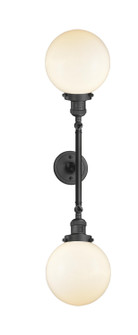 Franklin Restoration LED Bath Vanity in Oil Rubbed Bronze (405|208L-OB-G201-8-LED)