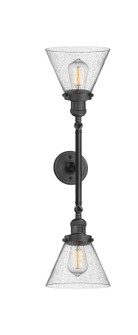 Franklin Restoration Two Light Bath Vanity in Oil Rubbed Bronze (405|208L-OB-G44)