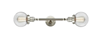 Franklin Restoration Two Light Bath Vanity in Brushed Satin Nickel (405|208L-SN-G202-6)