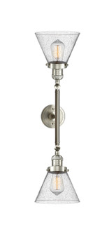 Franklin Restoration LED Bath Vanity in Brushed Satin Nickel (405|208L-SN-G44-LED)