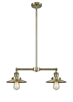 Franklin Restoration LED Island Pendant in Antique Brass (405|209-AB-M4AB-LED)