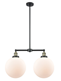 Franklin Restoration LED Island Pendant in Black Antique Brass (405|209-BAB-G201-12-LED)