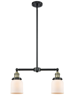 Franklin Restoration Two Light Island Pendant in Black Antique Brass (405|209-BAB-G51)