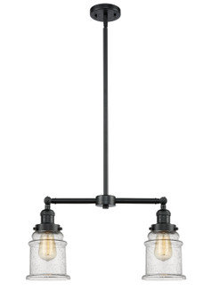 Franklin Restoration Two Light Island Pendant in Oil Rubbed Bronze (405|209-OB-G184)