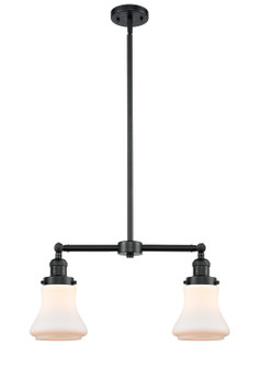 Franklin Restoration Two Light Island Pendant in Oil Rubbed Bronze (405|209-OB-G191)