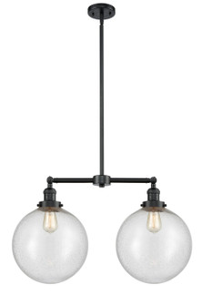 Franklin Restoration LED Island Pendant in Oil Rubbed Bronze (405|209-OB-G204-12-LED)