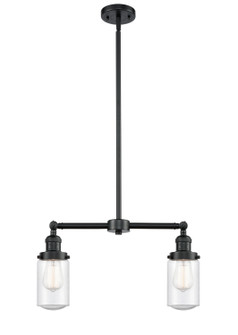 Franklin Restoration Two Light Island Pendant in Oil Rubbed Bronze (405|209-OB-G314)