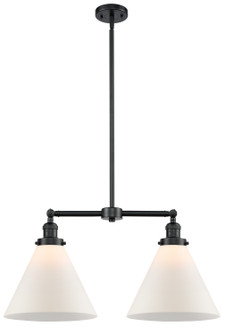 Franklin Restoration Two Light Island Pendant in Oil Rubbed Bronze (405|209-OB-G41-L)