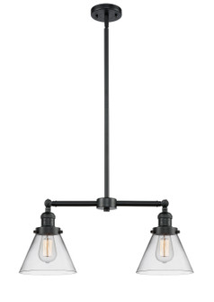 Franklin Restoration Two Light Island Pendant in Oil Rubbed Bronze (405|209-OB-G42)