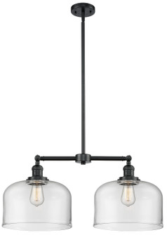 Franklin Restoration Two Light Island Pendant in Oil Rubbed Bronze (405|209-OB-G72-L)