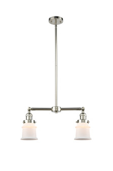 Franklin Restoration Two Light Island Pendant in Polished Nickel (405|209-PN-G181S)