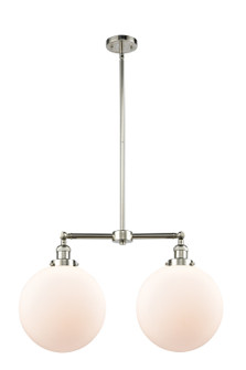 Franklin Restoration LED Island Pendant in Polished Nickel (405|209-PN-G201-12-LED)