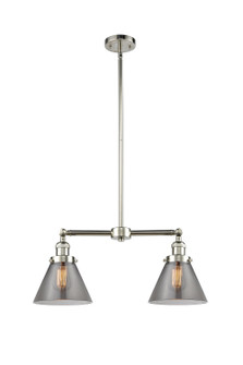 Franklin Restoration Two Light Island Pendant in Polished Nickel (405|209-PN-G43)