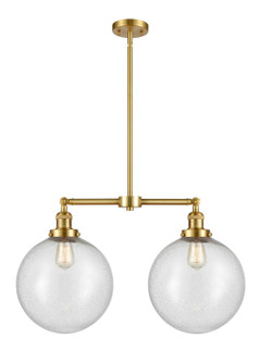 Franklin Restoration LED Island Pendant in Satin Gold (405|209-SG-G204-12-LED)