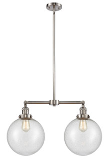 Franklin Restoration LED Island Pendant in Brushed Satin Nickel (405|209-SN-G204-10-LED)