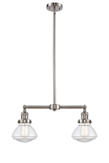 Franklin Restoration LED Island Pendant in Brushed Satin Nickel (405|209-SN-G322-LED)
