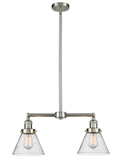 Franklin Restoration LED Island Pendant in Brushed Satin Nickel (405|209-SN-G44-LED)
