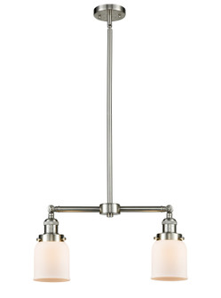 Franklin Restoration Two Light Island Pendant in Brushed Satin Nickel (405|209-SN-G51)