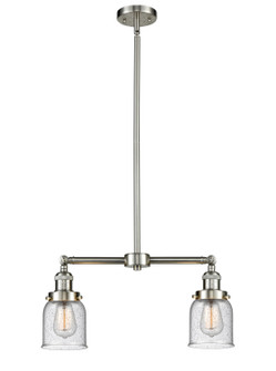 Franklin Restoration Two Light Island Pendant in Brushed Satin Nickel (405|209-SN-G54)