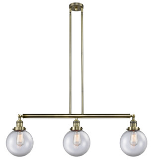 Franklin Restoration LED Island Pendant in Antique Brass (405|213-AB-G202-8-LED)