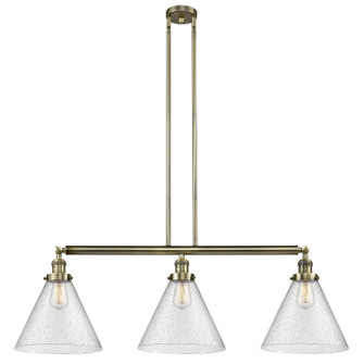 Franklin Restoration LED Island Pendant in Antique Brass (405|213-AB-G44-L)