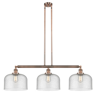 Franklin Restoration Three Light Island Pendant in Antique Copper (405|213-AC-G74-L)