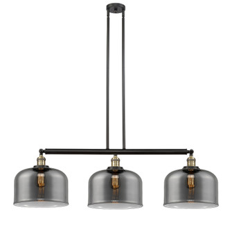 Franklin Restoration Three Light Island Pendant in Black Antique Brass (405|213-BAB-G73-L)