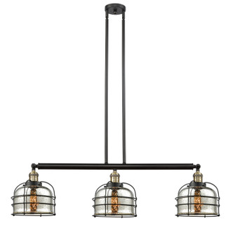 Franklin Restoration Three Light Island Pendant in Black Antique Brass (405|213-BAB-G78-CE)