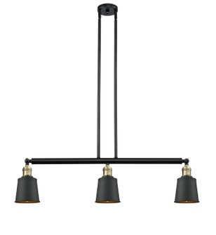 Franklin Restoration Three Light Island Pendant in Black Antique Brass (405|213-BAB-M6)