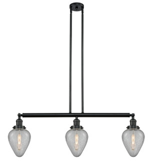 Franklin Restoration LED Island Pendant in Matte Black (405|213-BK-G165-LED)