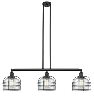 Franklin Restoration LED Island Pendant in Matte Black (405|213-BK-G72-CE-LED)