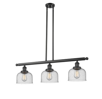 Franklin Restoration LED Island Pendant in Matte Black (405|213-BK-G74-LED)